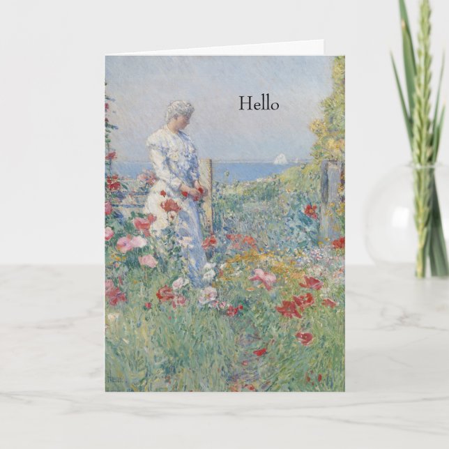 In a Garden painting Card (Front)
