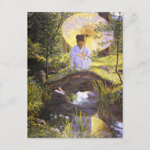 In a Japanese Garden by Lilla Cabot Perry Postcard