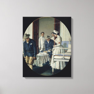 In a military Hospital Canvas Print