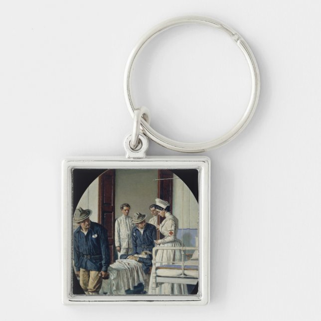 In a military Hospital Key Ring (Front)