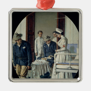 In a military Hospital Metal Tree Decoration
