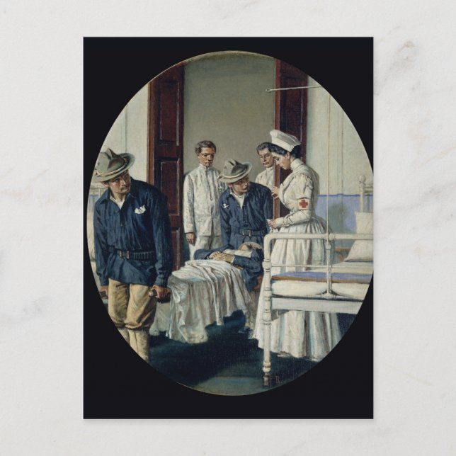In a military Hospital Postcard (Front)