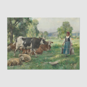 In a Pasture by Julien Dupre Tissue Paper