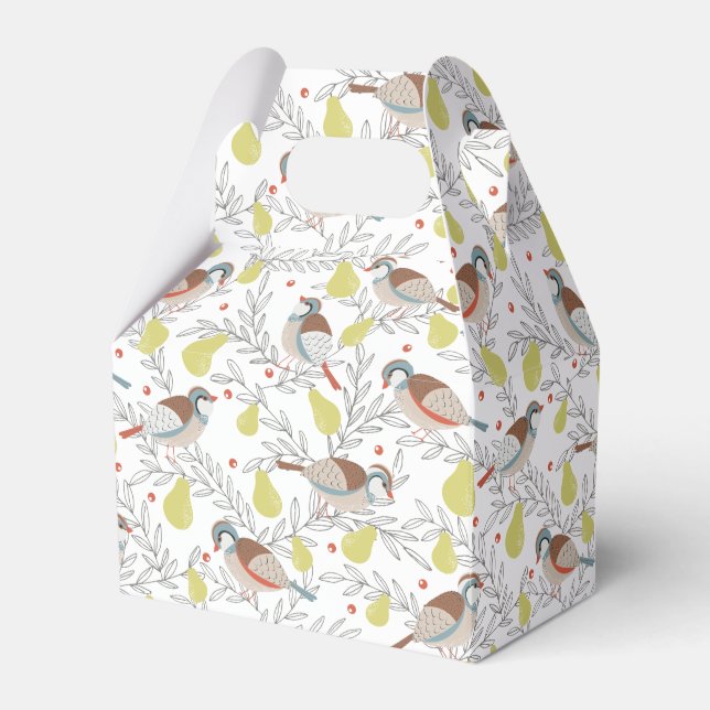 In a Pear Tree Favour Box (Front Side)