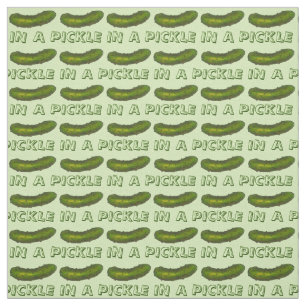 In a Pickle Crunchy Green Dill Pickles Fabric
