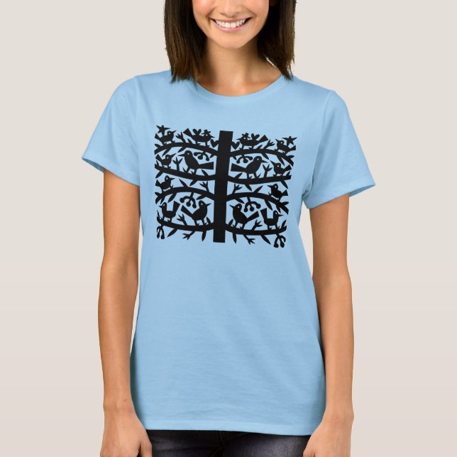 In A Tree birds T-Shirt (Front)