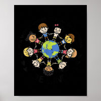 In A World Be Kind Kids Earth Anti Bullying Unity 