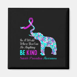 In A World Be Kind Support Suicide Prevention Awar Magnet