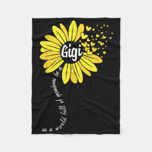 In A World Full Of Grandmas Be A Gigi Mothers Day Fleece Blanket
