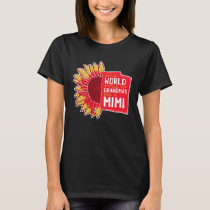 In A World Full Of Grandmas Be A Mimi  Sunflower Q T-Shirt