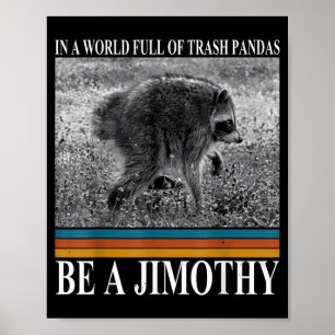 In A World Full Of Trash Pandas Be A Jimothy Poster