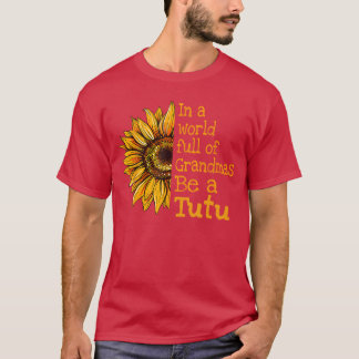 In A World Of Grandmas Be Autu Hawaii Hawaiian Gra T-Shirt