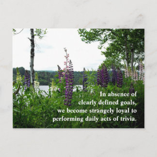 In absence of clearly defined goals,w... postcard