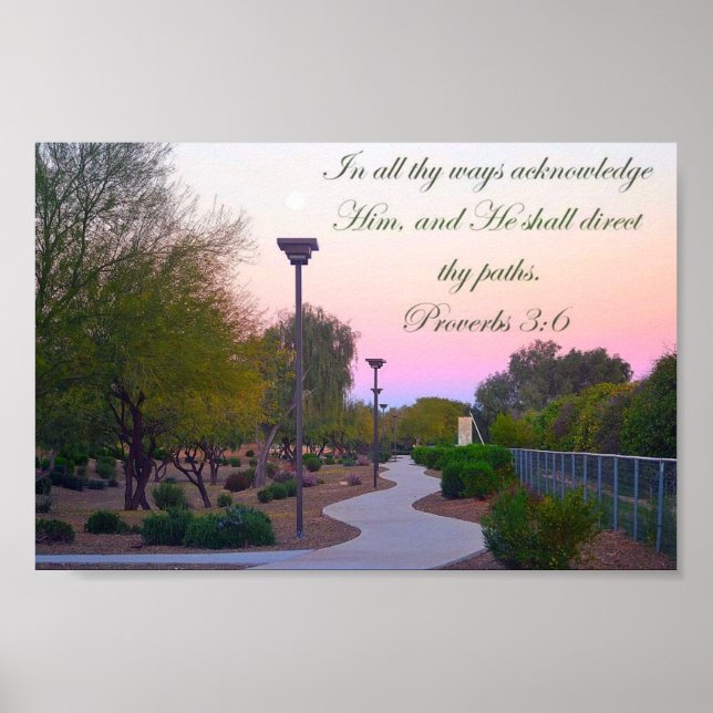 In all thy ways acknowledge Him! Poster (Front)