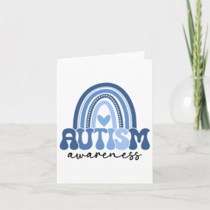 In April We Wear Blue Autism Awareness Month Autis Card