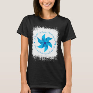 In April We Wear Blue Autism Awareness Month Rainb T-Shirt