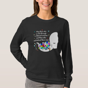 In April We Wear Blue Autism Awareness Puzzle Piec T-Shirt