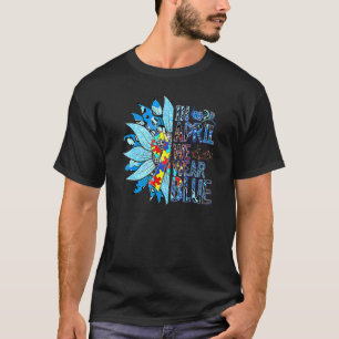 In April We Wear Blue Autism Awareness Special Edu T-Shirt
