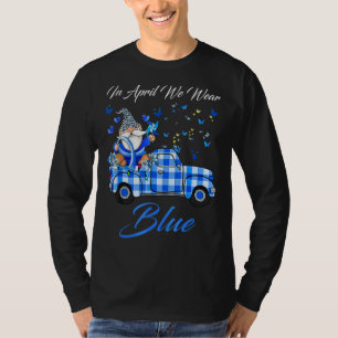 In April We Wear Blue Child Abuse Prevention Aware T-Shirt