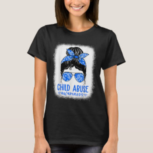 In April We Wear Blue Cool Child Abuse Prevention  T-Shirt