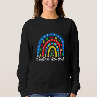 In April We Wear Blue Puzzle Rainbow Radiate Kindn Sweatshirt