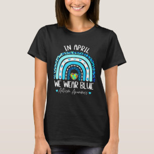 In April We Wear Blues Autism Awareness Month Puzz T-Shirt