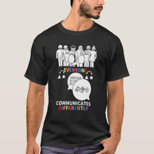 In April We Wear Red Instead Autism People Accepta T-Shirt