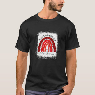 In April We Wear Red Instead Autism People Accepta T-Shirt