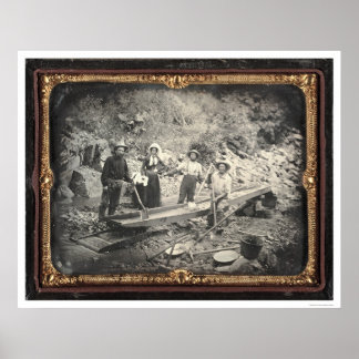 In Auburn Ravine, 1852 by Joseph Blaney Starkweath Poster