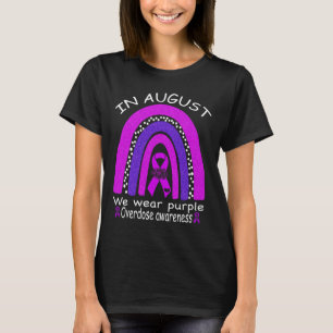 In August we wear purple Rainbow Overdose Awarenes T-Shirt