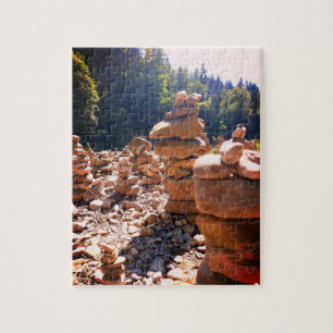 In Balance - Rock Towers in Nature Puzzle