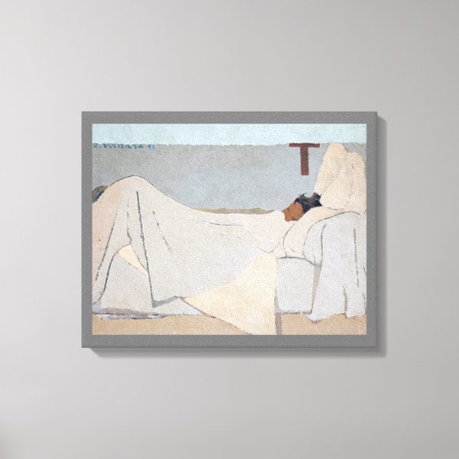 In Bed, Edouard Vuillard Canvas Print (Front)