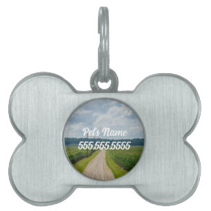 In Between Corn Fields Pet ID Tag