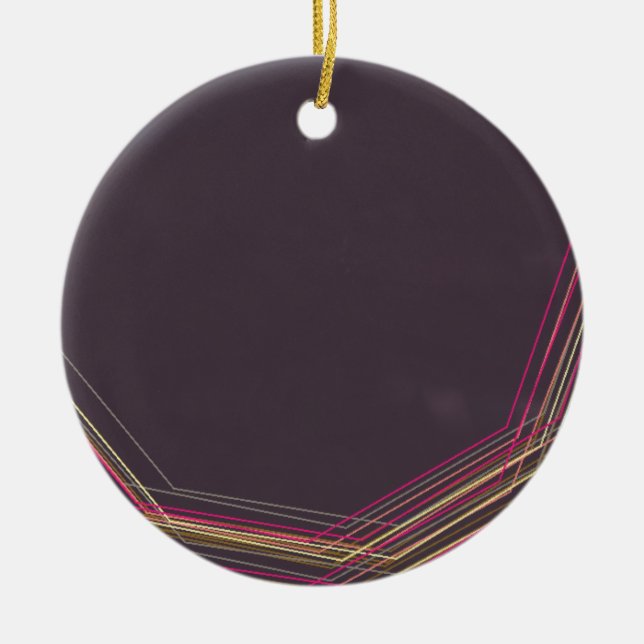 in black 0900 abstract art ceramic tree decoration (Front)