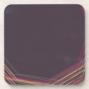 in black 0900 abstract art coaster