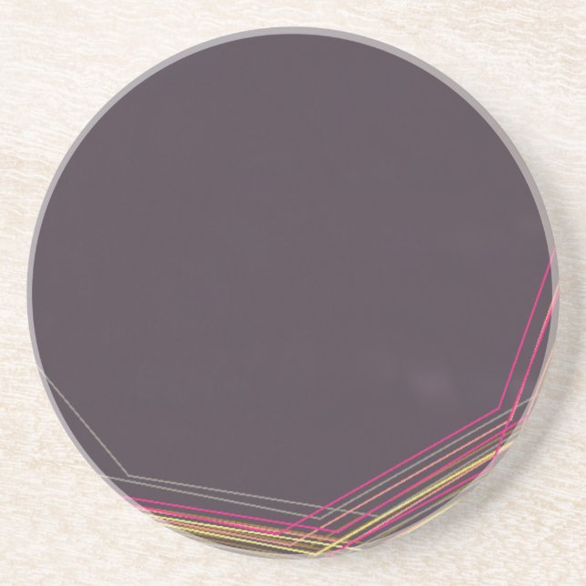 in black 0900 abstract art coaster (Front)
