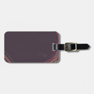 in black 0900 abstract art luggage tag