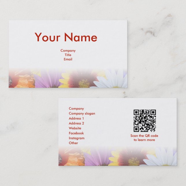 In Bloom Business Card (Front/Back)