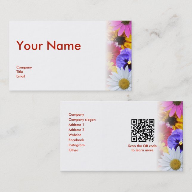 In Bloom Business Card (Front/Back)