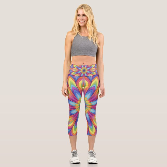In Bloom Capri Leggings (Front)