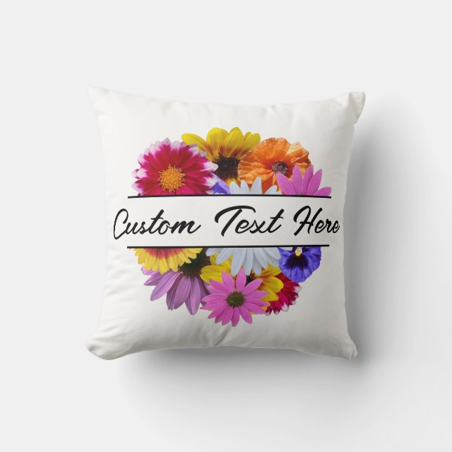 In Bloom - Round Split Floral Cushion (Front)