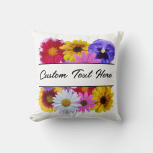 In Bloom - Square Split Floral Cushion