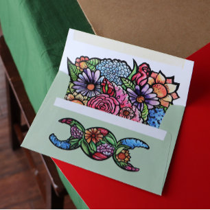 In Bloom Triple Moon Garden Witch Envelope