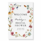 In Bloom Wildflower Bridal Shower Welcome Sign