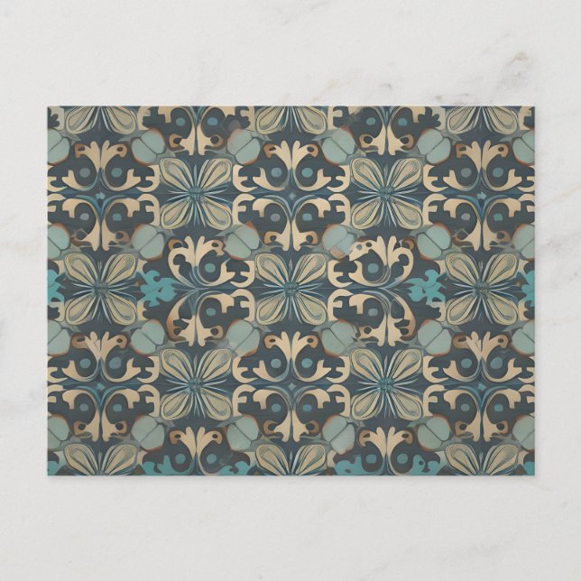 in blue postcard (Front)