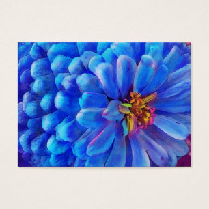 In blue , profile card