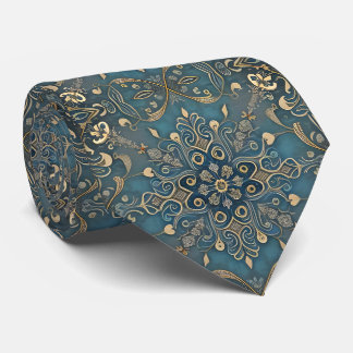 in blue tie