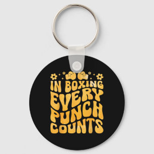 In Boxing Every Punch Counts Boxer Sports Athlete  Key Ring