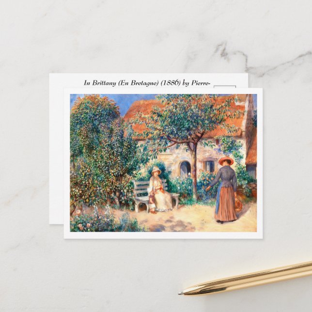 In Brittany by Pierre-Auguste Renoir Postcard (Front/Back In Situ)