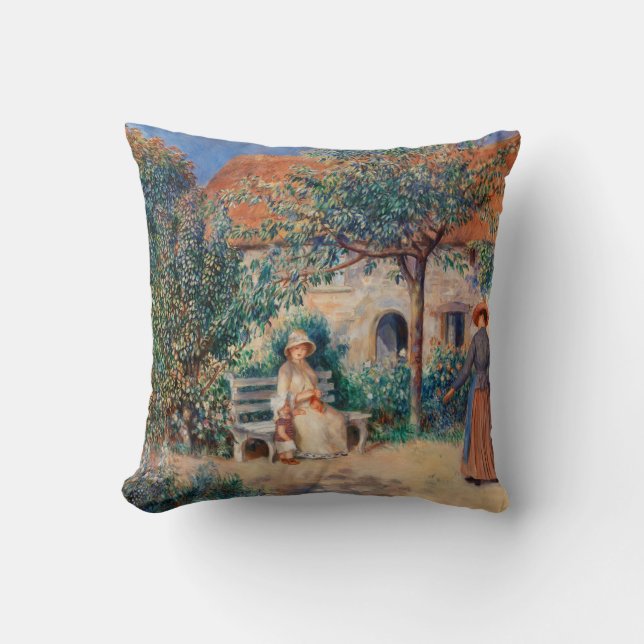 In Brittany France Renoir Painting Cushion (Front)